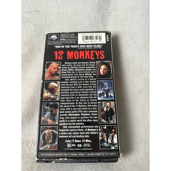 Vintage VHS 12 Monkeys - Picture 2 of 3